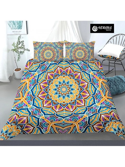 Set Copri Piumone Federe Copripiumino Etnico Mandala Duvet Cover BED0116